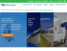 Tablet Screenshot of cleanenergyfuels.com
