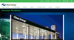 Desktop Screenshot of investors.cleanenergyfuels.com
