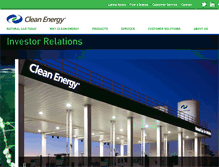 Tablet Screenshot of investors.cleanenergyfuels.com